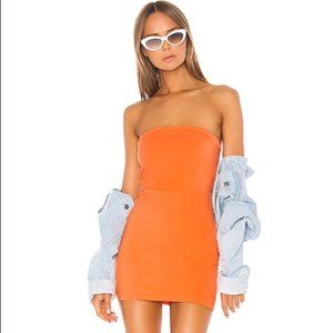 Superdown Orange Bodycon Mini Dress!